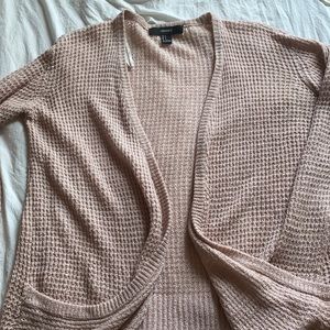 FOREVER21 light pink cardigan